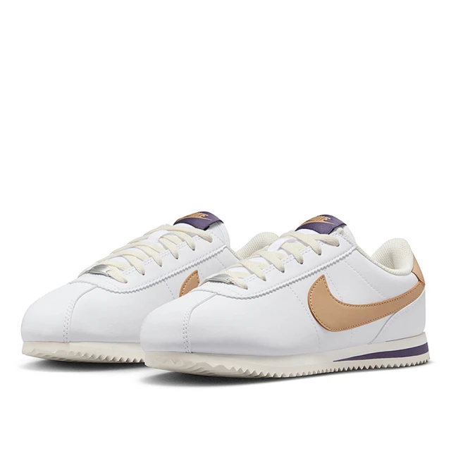 NIKE 耐吉 休閒鞋 女鞋 大童 運動鞋 KIDS CORTEZ GS 白奶茶 DM0950-110