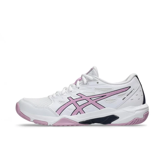 asics 亞瑟士 Gel-rocket 11 女 排球鞋 羽球鞋 穩定 包覆 回彈 白 粉紅(1072A093-105)