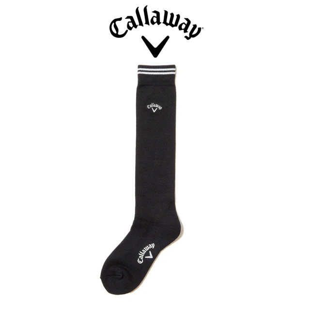 Callaway 卡拉威 LOGO KNEE SOCKS 女士 及膝長襪 黑色(C23993201_1010_FR)