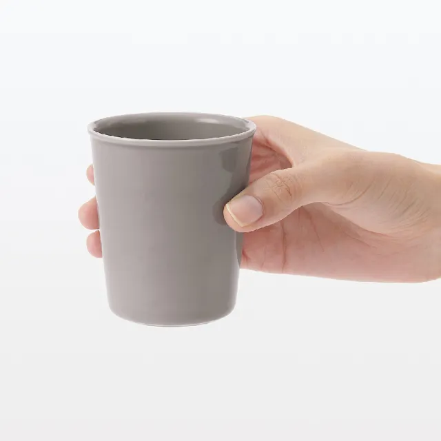 【MUJI 無印良品】白磁漱口杯 約直徑6.8x高8cm 約160ml(共2色)