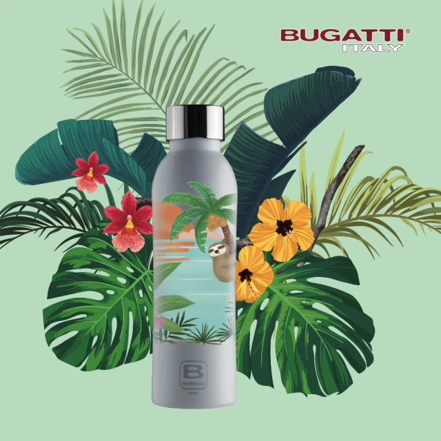 Bugatti 布加迪 義大利設計師-樹懶保溫瓶500ml(316醫療級不鏽鋼/保溫壺/保溫杯/水壺/交換禮物)