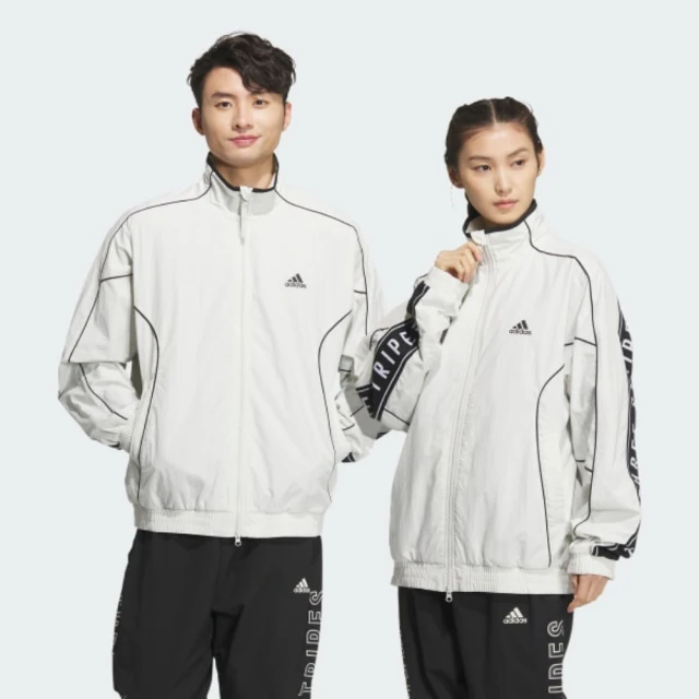 adidas 愛迪達 外套 男女 中性款 運動立領外套 WORD WOVEN JKT 白 JH1025(S2867)