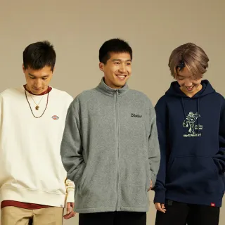 【Dickies】男女款經典Logo大學T/帽T/開襟長袖上衣(多款任選/上衣/雙12限定)