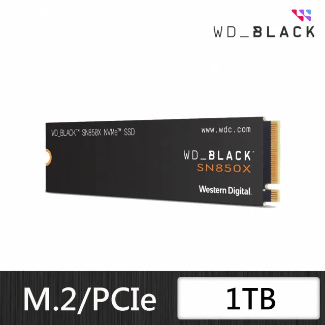 【Western Digital】WD_BLACK SN850X 1TB Gen4 M.2 NVMe PCIe SSD固態硬碟 最高讀取7300MB/s 5年保
