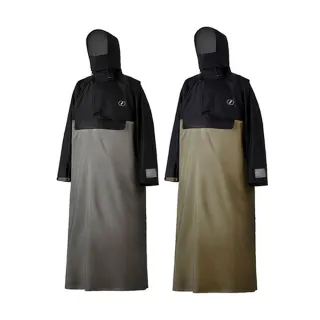 C2C快速穿脫側開雨衣-灰黑