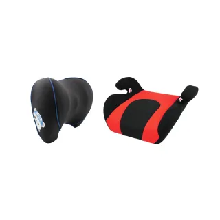 【ANBORTEH 安伯特】HO BEAR 賀參熊車用兒童專用組(慢回彈舒壓小頭枕+兒童增高座墊)