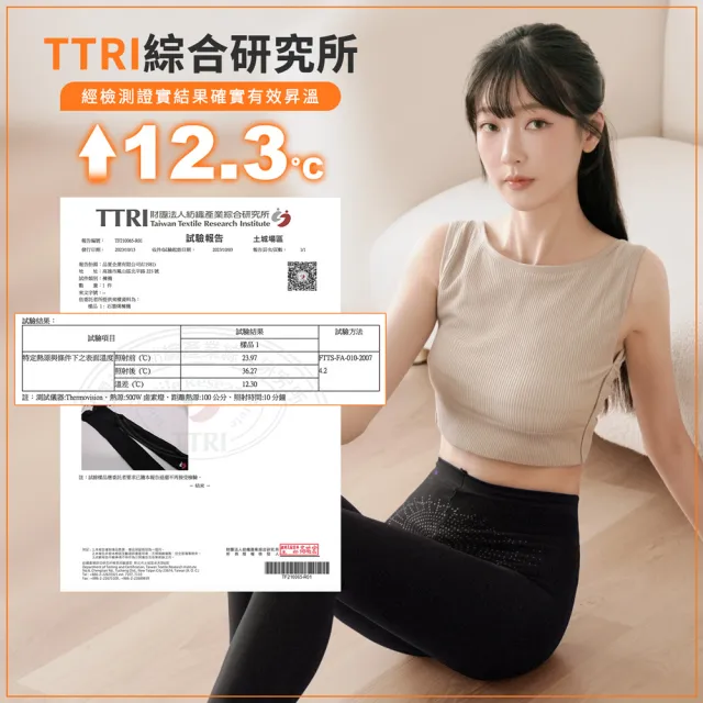 【GIAT 吉亞特】1件組-石墨烯遠紅外線暖磨毛九分褲襪(台灣製MIT出國 滑雪 登山 保暖 防寒)