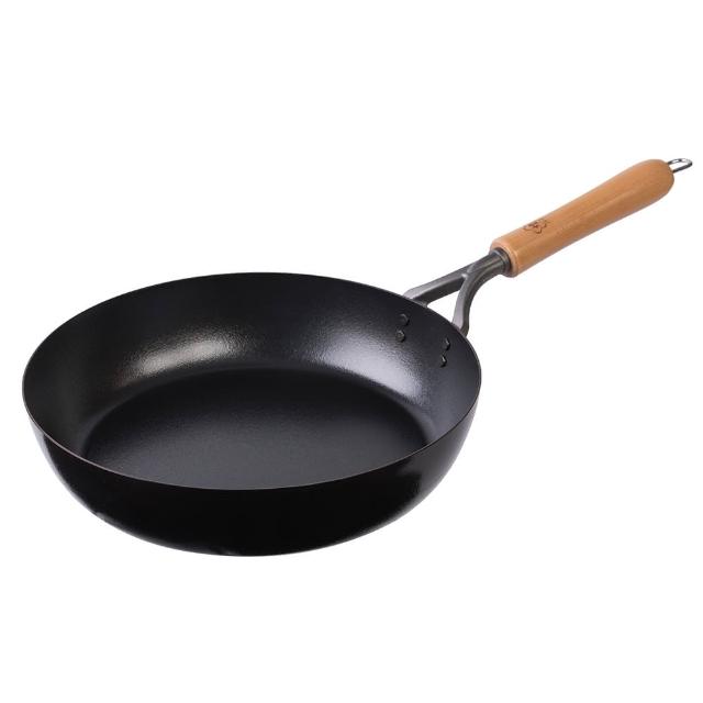 【IUSE】日本製 煌 凹凸岩紋平底鍋鐵鍋26cm