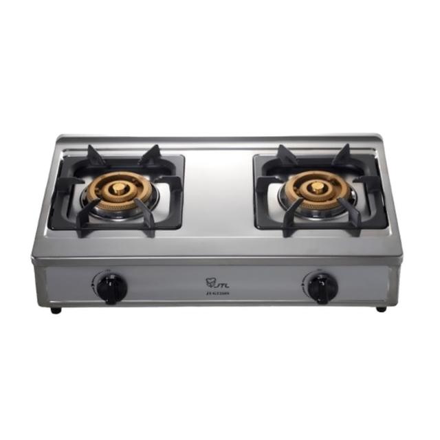 【喜特麗】正三環雙口檯爐(JT-GT268S 原廠保固基本安裝)