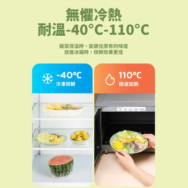 【CS22】一次性大包裝鬆緊食物保鮮膜罩-2包(保鮮3秒快速搞定)