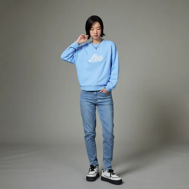 【Lee】女裝 牛仔褲 / 413 高腰標準小直筒 九分褲 淺藍洗水(LB417038601)