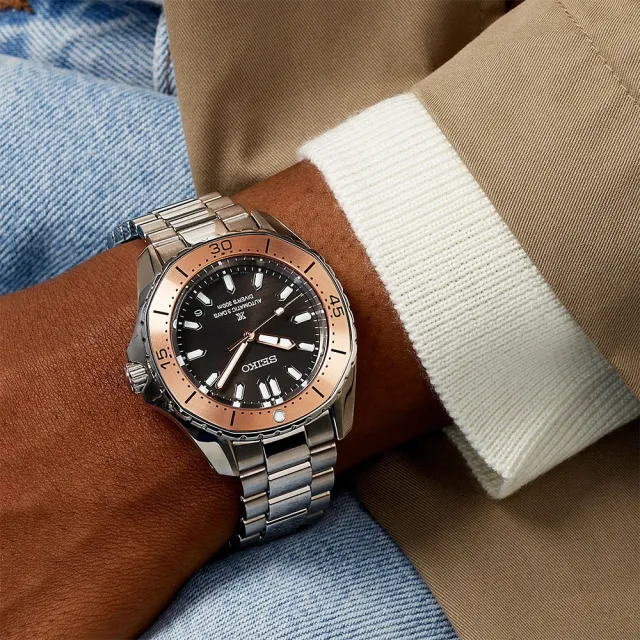 【SEIKO 精工】黑標商品 度假系列 多邊形300米潛水錶 機械錶(6R55-00J0N)