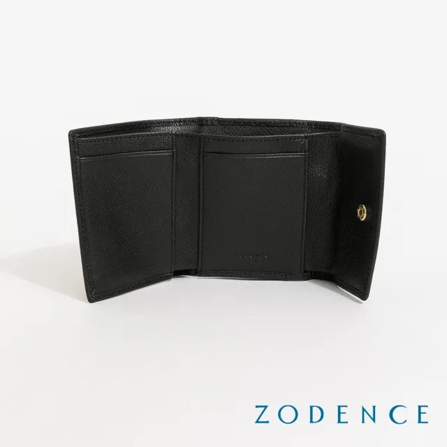 【ZODENCE 佐登司】NOVIA進口真皮三折迷你短夾(多色)