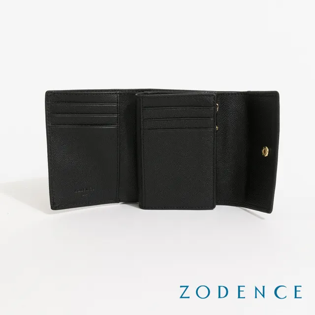 【ZODENCE 佐登司】NOVIA進口真皮三折多卡短夾(多色)