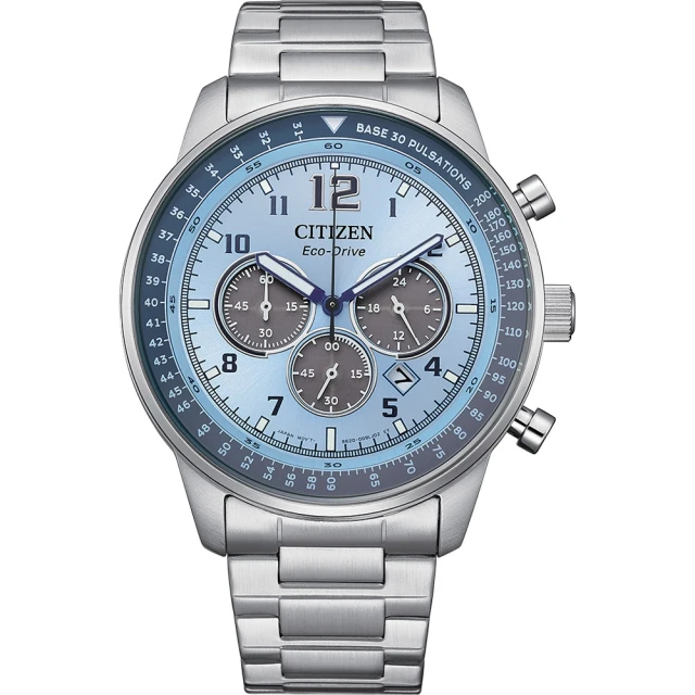 CITIZEN 星辰 Chronograph 光動能三眼計時手錶 44MM(CA4500-83M)