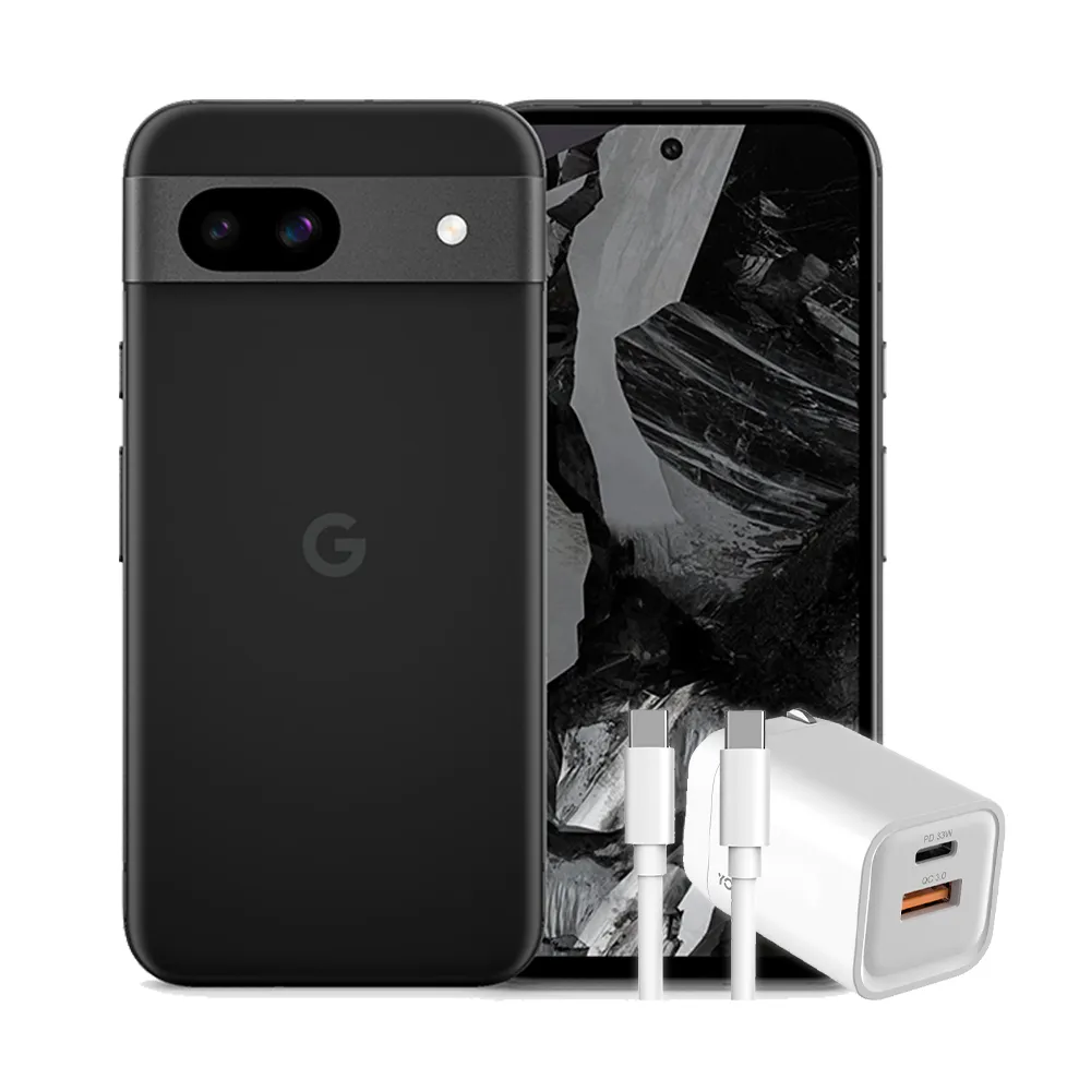 【Google】Pixel 8a 6.1吋 5G AI輕旗艦(8G/256G/Google Tensor G3/6400萬像素/AI手機)(33W快充組)