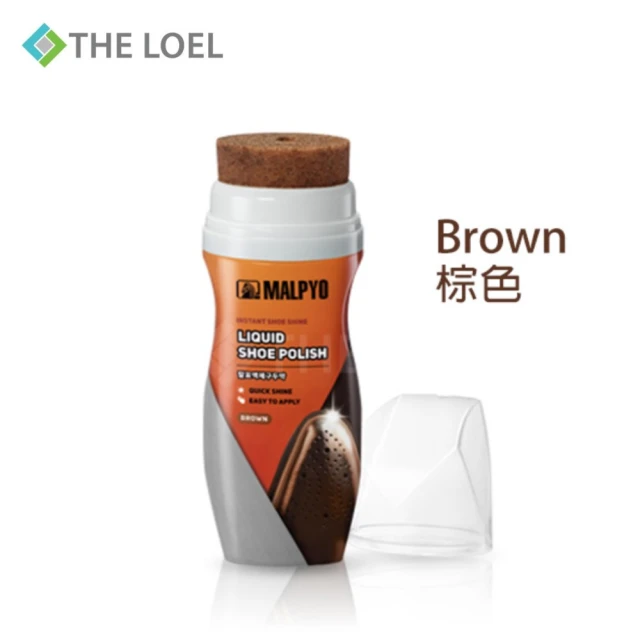 THE LOEL 液體拋光鞋油-棕色 75ml(優質天然液態蠟)