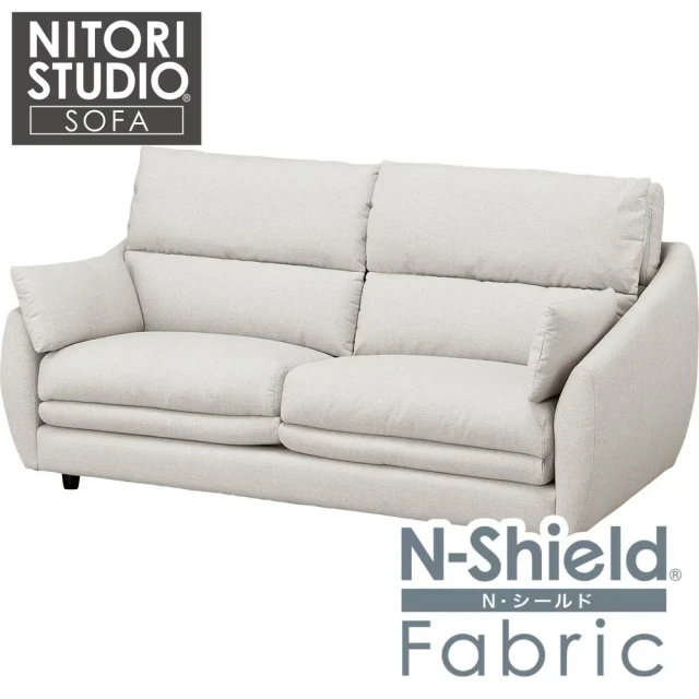 NITORI 宜得利家居NITORI 宜得利家居 ◎耐磨耐刮 防潑水貓抓布 3人用布沙發 BS09 N-SHIELD FB AQ-LGY(耐磨耐刮)