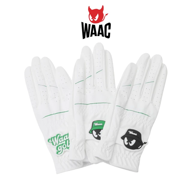 WAAC WOMEN SYNTHETIC LEATHER WAACKY GOLF GLOVES 女士 高爾夫球手套 三入組 白色