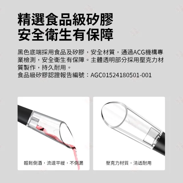 【生活小集】電動開瓶器套組 標準款 不含電池(KLT科力通 倒酒器 真空酒塞 割錫紙刀 軟木塞 自動開瓶)