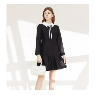 【IRIS 艾莉詩】典雅不對稱剪裁洋裝-3色(46667)