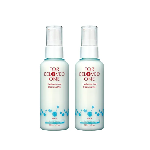 【For Beloved One 寵愛之名】三分子玻尿酸胺基酸潔膚乳130ml 買一送一(洗面乳/溫和清潔/保濕)