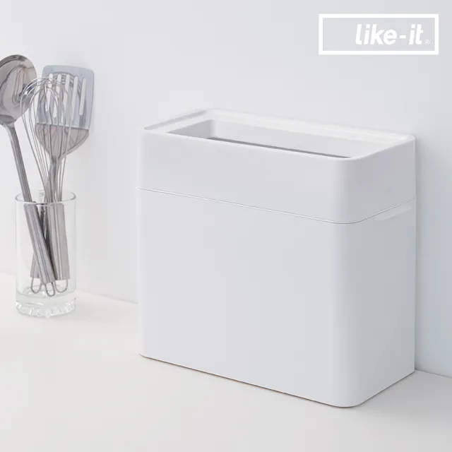 【日本Like-it】Seals 簡約開口式垃圾桶 9.5L