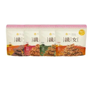 【The Chala 蕎拉燕麥】纖女燕麥脆片-6款口味任選x4包(黃金蔗糖/蕃茄羅勒/海鹽海苔/巧克力麥芽...618限定)