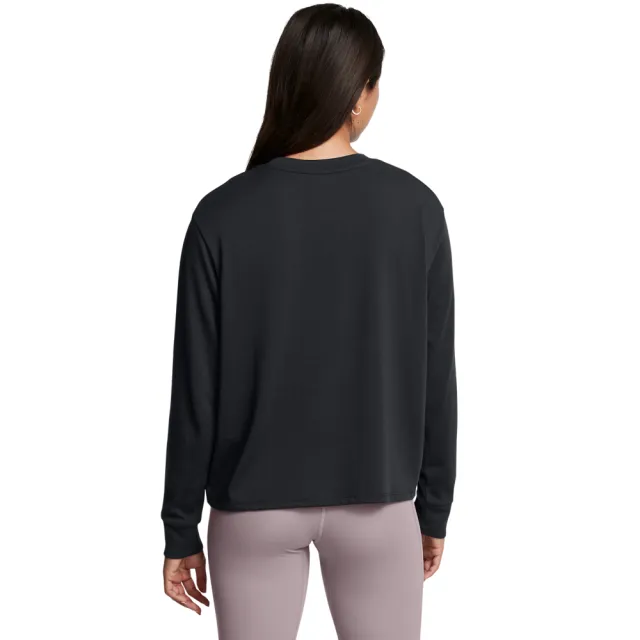 【UNDER ARMOUR】UA雙11精選 女 HW BOXY 長袖T-Shirt_1387017-001(黑色)
