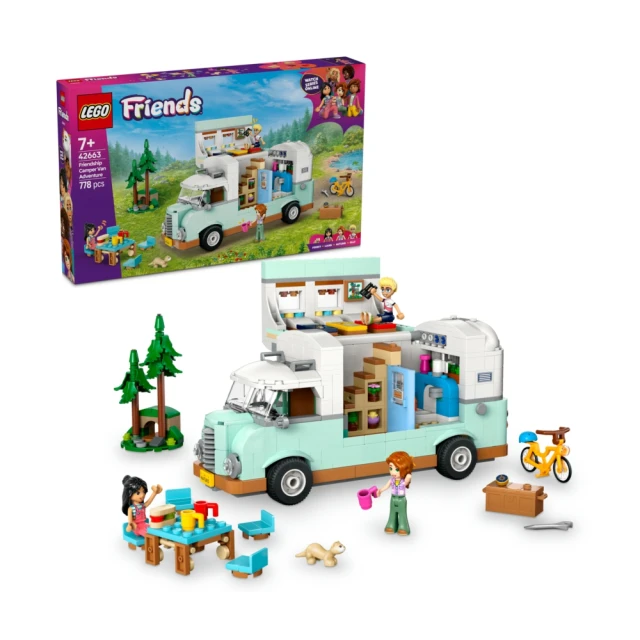 LEGO 樂高 Friends 42663 友誼露營車冒險(家家酒 兒童玩具 積木 禮物)