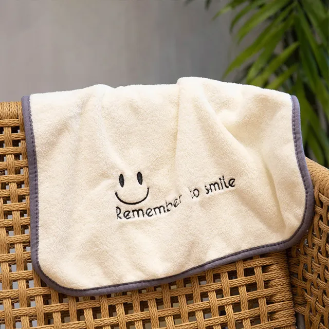 【amica】日常一笑珊瑚絨多色毛巾(珊瑚絨 毛巾 吸水 多色 可愛)