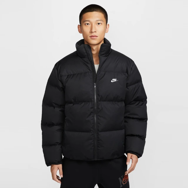 NIKE 耐吉 AS M NK CLUB TF PUFFER JKT DWN 黑色 男款 羽絨外套 保暖 穿搭(FZ5029-010)