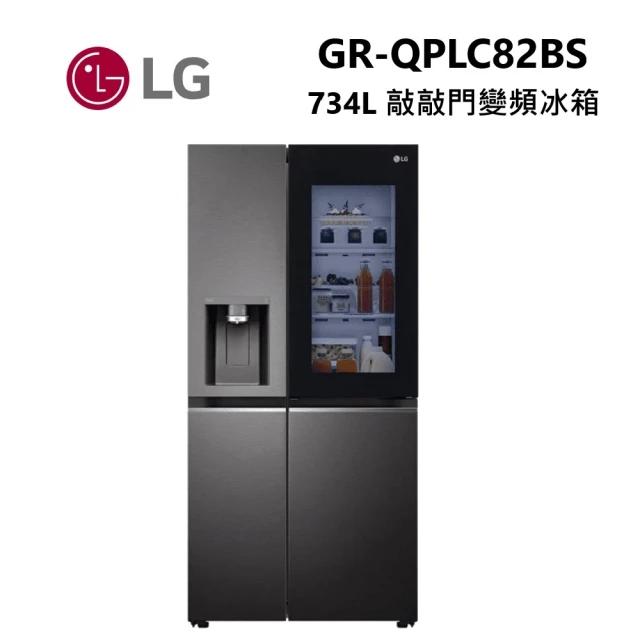 LG 樂金 734公升WiFi 敲敲看 門中門 變頻對開冰箱(GR-QPLC82BS)