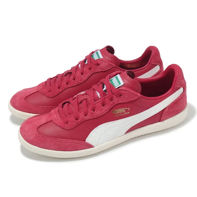 PUMA 休閒鞋 Super Liga OG Retro 男鞋 女鞋 紅 復古 麂皮 板鞋(356999-24)