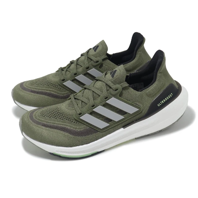 adidas 愛迪達 慢跑鞋 Ultraboost Light 男鞋 軍綠 襪套 馬牌輪胎大底 運動鞋 愛迪達(IE3330)