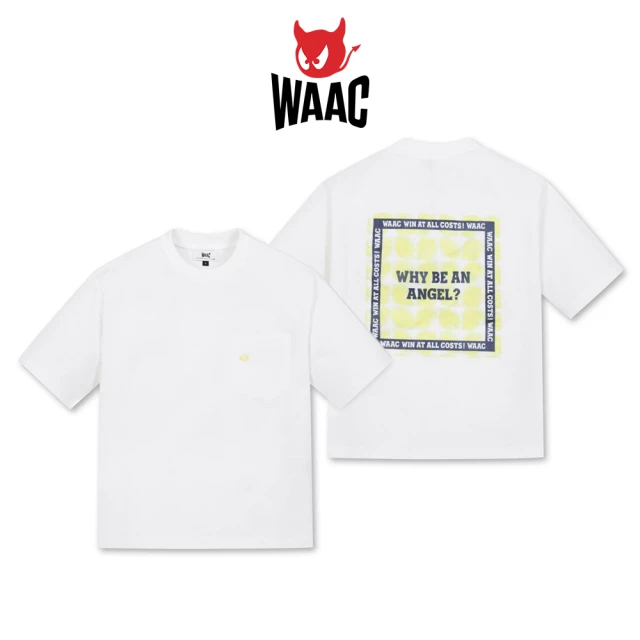 WAAC SCARF PATCH SS POCKET CREWNECK TOP 女士 口袋圓領短袖上衣 白色