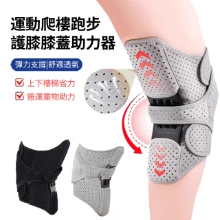 【ANTIAN】運動護膝髕骨登山爬樓跑步膝蓋助力器 關節保護彈簧護具 護膝帶 深蹲起身省力器(一入)