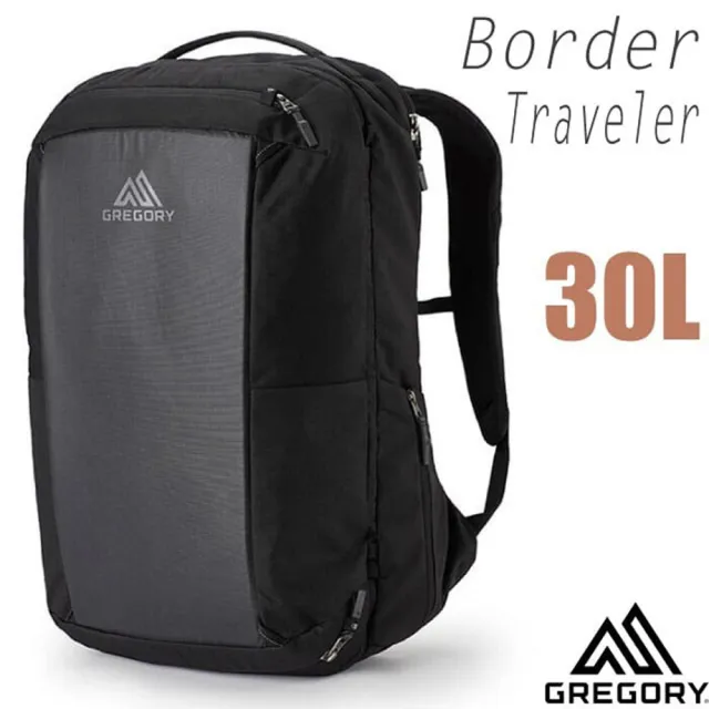 【Gregory】Border Traveler 30L 多功能旅行登機背包.電腦背包.行李箱.旅行袋(139312-2426 全面黑)
