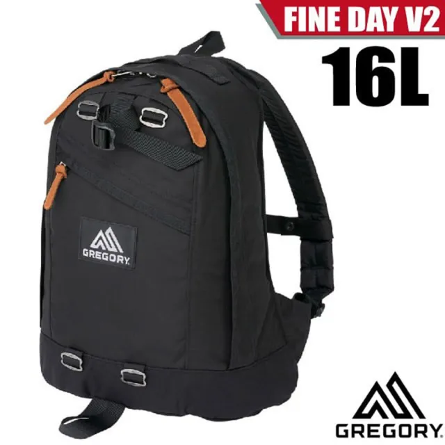 【Gregory】FINE DAY V2 日用雙肩休閒後背包16L_多口袋設計(137539-1041 黑)