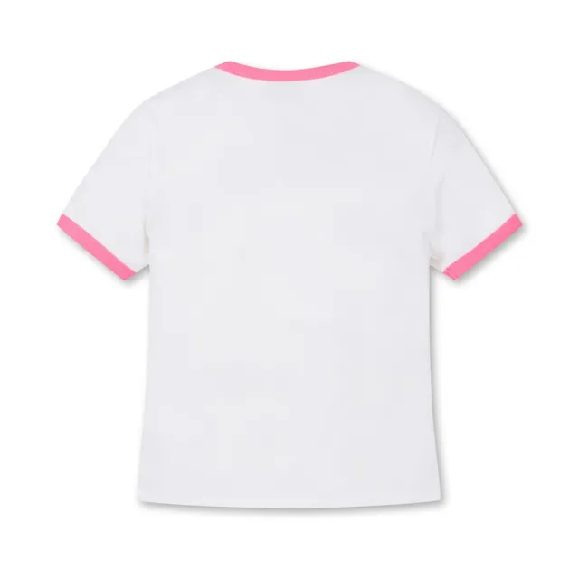 【WAAC】WOMEN WAAC LOGO CREWNECK TOP 女士 配色短袖上衣 白色