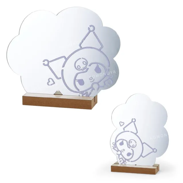 【小禮堂】Sanrio 三麗鷗 桌上型造型鏡 - 探頭款 Kitty 大耳狗 酷洛米(平輸品)