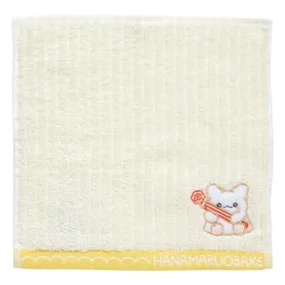 【小禮堂】Sanrio 三麗鷗 棉質手帕 20x20cm - 坐姿款 酷洛米 人魚漢頓 花丸(平輸品)