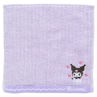 【小禮堂】Sanrio 三麗鷗 棉質手帕 20x20cm - 坐姿款 酷洛米 人魚漢頓 花丸(平輸品)