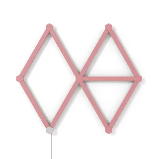 【Nanoleaf】配件Lines星座燈條殼-霧粉色9入(RGB LED 觸控 音樂 氣氛燈 LED燈 像素燈)