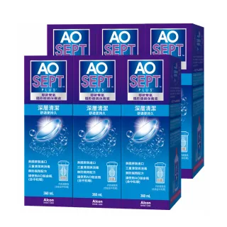 【Alcon 愛爾康】AO耶歐雙氧隱型眼鏡保養液360ml x6瓶組(保養液.隱形眼鏡藥水)