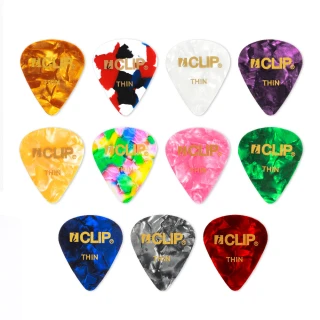 【iCLIP】賽璐璐 PICK 民謠吉他彈片 吉他pick 木吉他彈片 吉他/烏克麗麗 匹克 撥片(10片入)