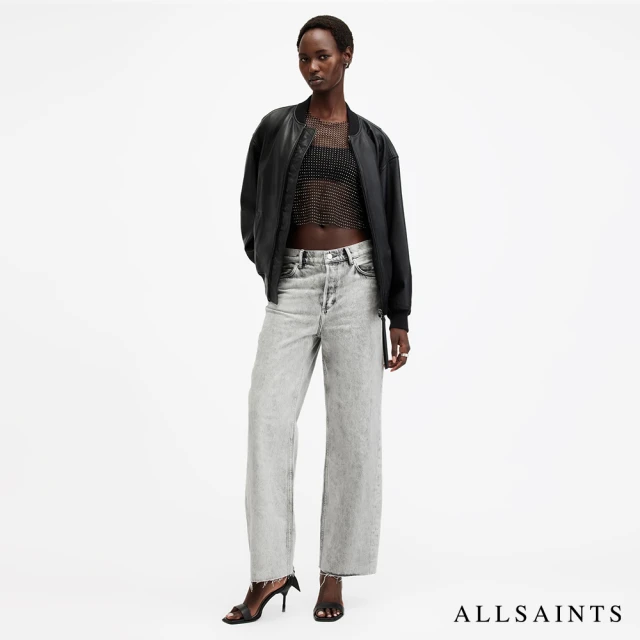 ALLSAINTS WENDEL 高腰抽鬚牛仔寬褲 W024EA(寬褲版型)