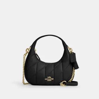 【COACH】蔻馳官方直營 CARMEN絎縫迷你斜挎包-IM/黑色(CY710)