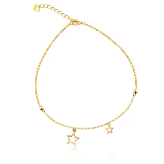 【Just Gold 鎮金店】繁星點點 黃金腳鍊(網路限定)