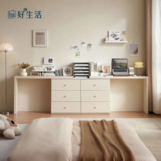 hoi! 好好生活 源氏木語布拉格橡木原木色單抽書桌0.6M